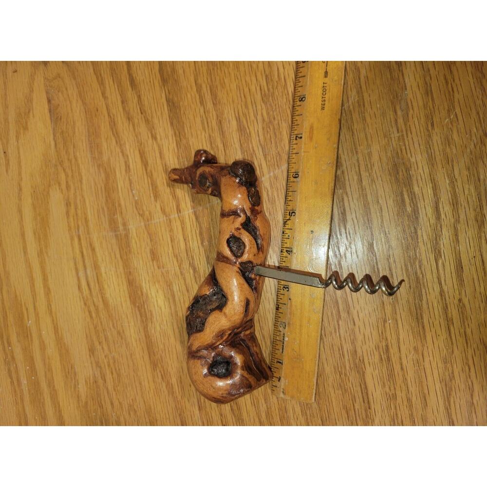 Vintage Driftwood Swiss Winery Caveau Des Vignerons Chexbres Cork Screw - Picture 4 of 7